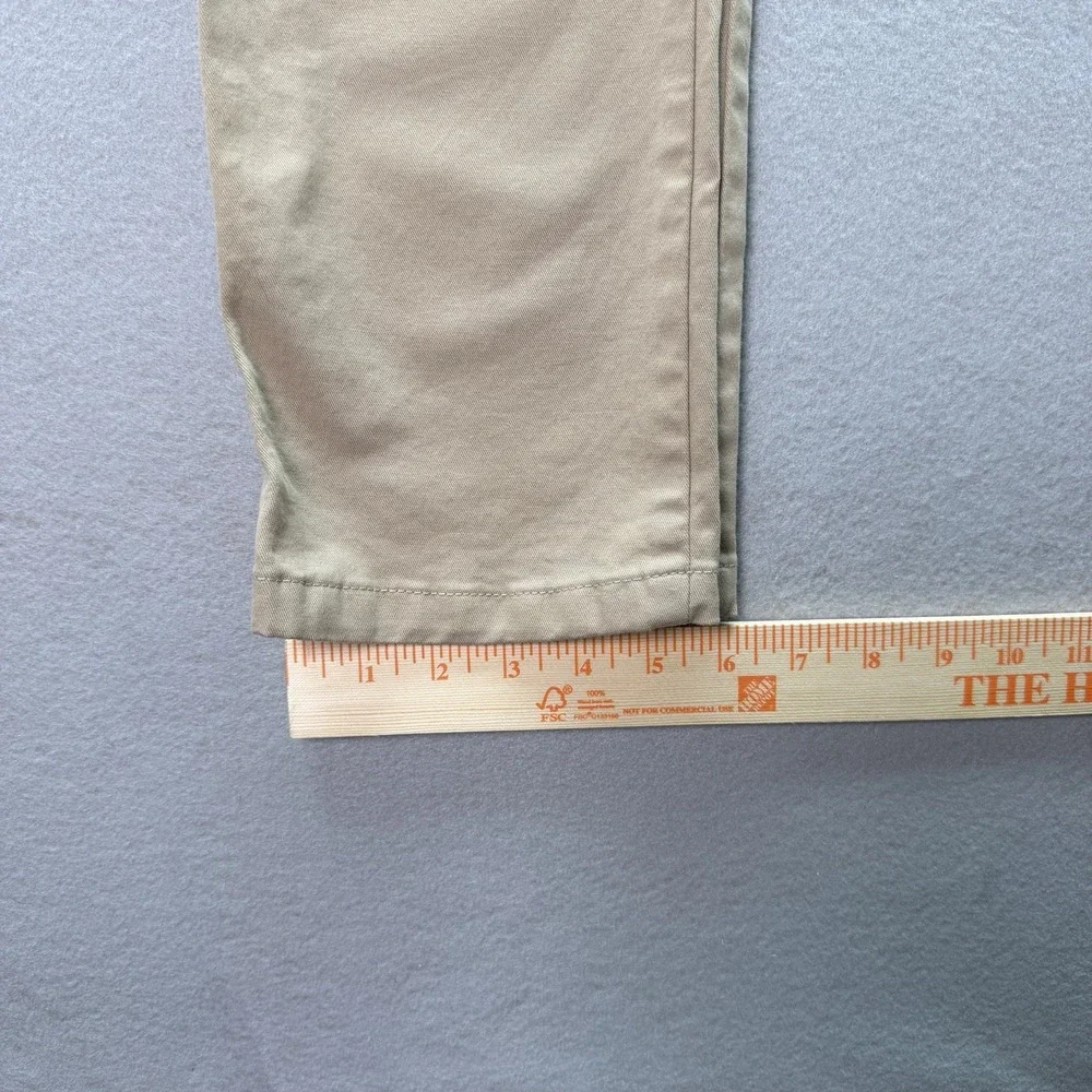 Old Navy Boys Straight Fit Chino Uniform Pants Beige Cotton Stretch Pockets
